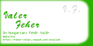 valer feher business card