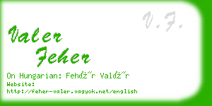 valer feher business card